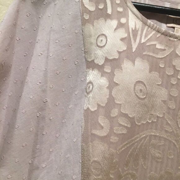 LOGO Lavish Floral Empire waist top Blush Pink 0XS - Picture 4 of 8